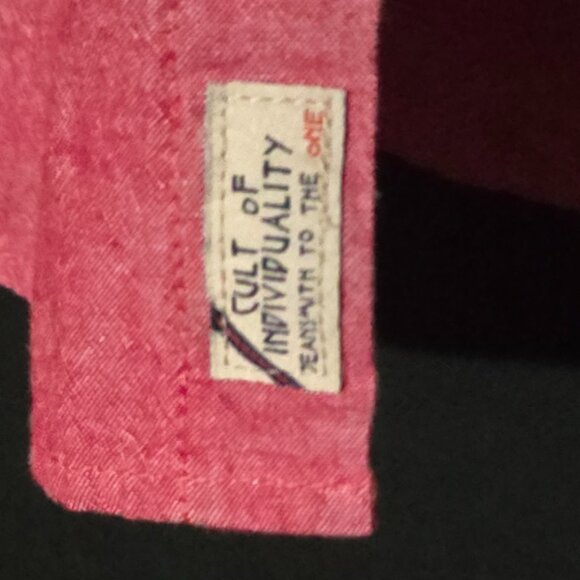 Cult of Individuality Made in USA  Handmade HANK WORKSHIRT - Red - Sz M* - Picture 6 of 9